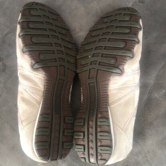 Skechers leather/textile Bungee Slip-On Sneakers off white Size 7 - Picture 3 of 4